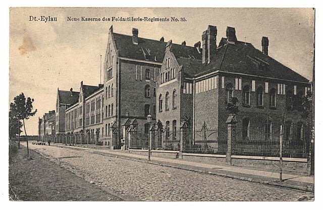 Dt.-Eylau. Neue Kaserne des Feldartillerie-Regiments No. 35. Koszary 35. Pułku Artylerii Polowej w Iławie