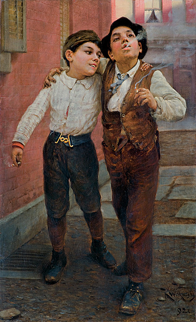 PIERWSZY PAPIEROS, 1892