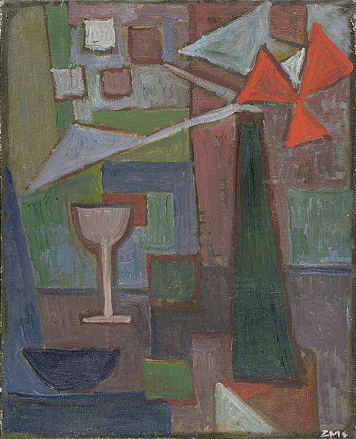 MARTWA NATURA Z KIELISZKIEM, 1955