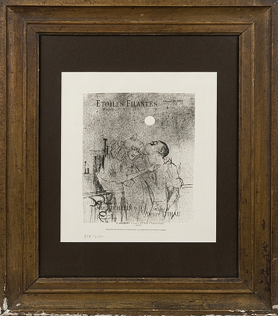 ‘’Etoiles Filantes’’, VIII Loys Delteil no 136, z portfolio “Quatorze lithographies originales pour illustrer des chansons”, 1978