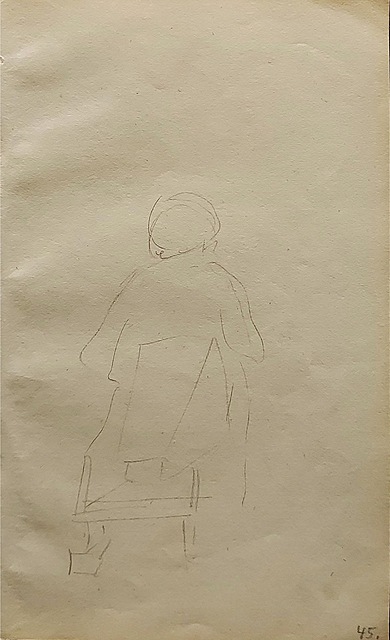 Szkic Postaci Ukazanej Tyłem (1872 r.)