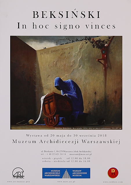 Beksiński In hoc signo vinces, Muzeum Archidiecezji Warszawskiej 2018 (plakat do wystawy)