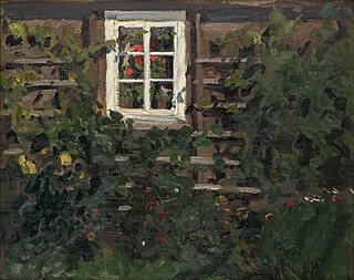 Widok na ogród (Knyszyn), 1907 r.