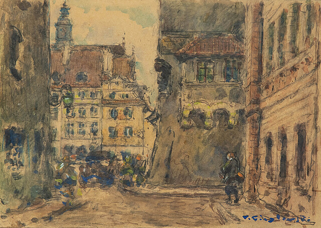 Widok z ul. Nowomiejskiej na Rynek Starego Miasta