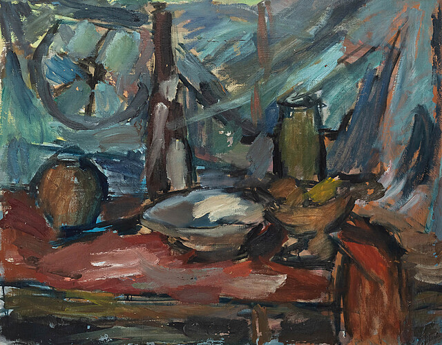 Martwa natura z butelką I, 1959 r.