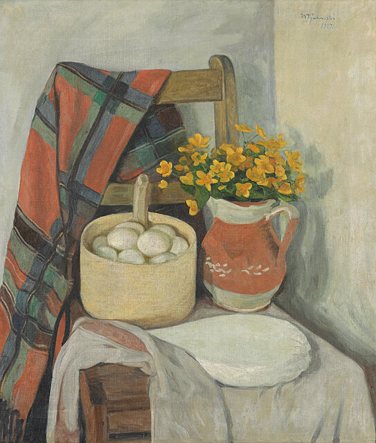 "Martwa natura z krakowską chustą" (1927)