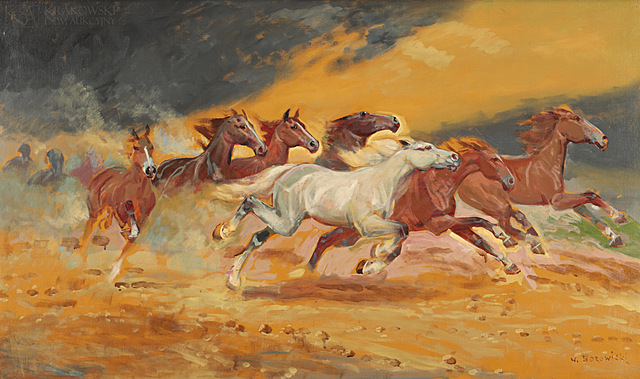 "Konie w galopie"