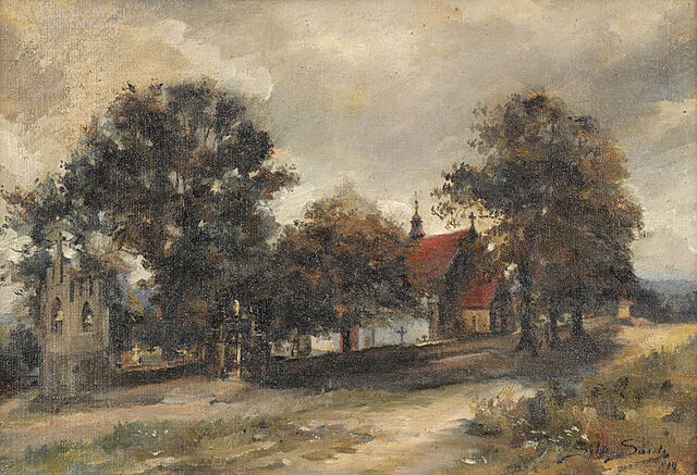 "Kościółek św. Jakuba na Stradomiu w Myślenicach" (1914)