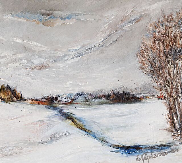 PEJZAŻ ZIMOWY, 1984