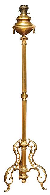 LAMPA NAFTOWA, Rosja, Petersburg, August Krumbjugel, k. XIX w.