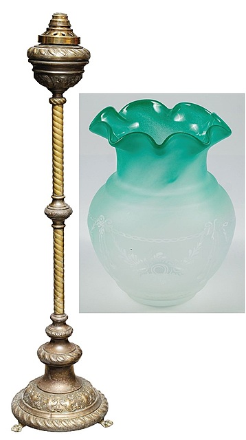 LAMPA NAFTOWA, Niemcy Lipsk, Hugo Schneider, k. XIX w.