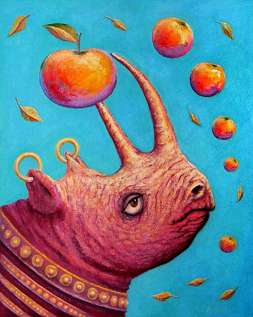 Rhinoceros – apple, 2022