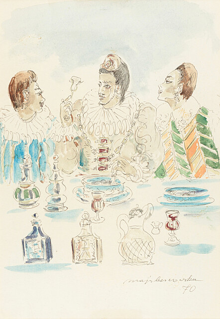 Przy stole, 1970