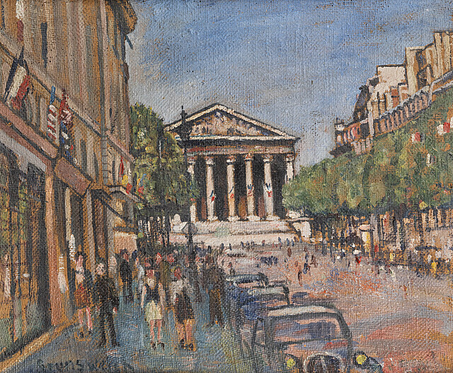 Rue Royale i kościół Madeleine w Paryżu