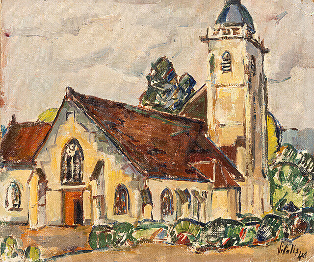 Kościół w Locquirec, Finistère, 1946