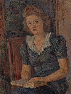Portret czytającej kobiety, 1945