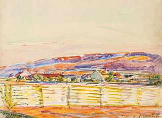 Zachód słońca nad okolicami Orsay, ok. 1920–1925