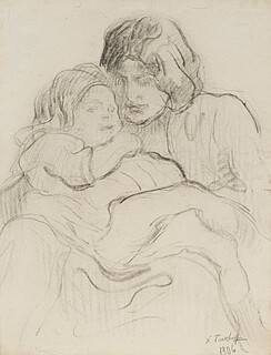 Macierzyństwo – Yvonne Tarkhoff z synem Jeanem, 1906