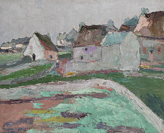 Bretońska wieś, Morbihan, 1916