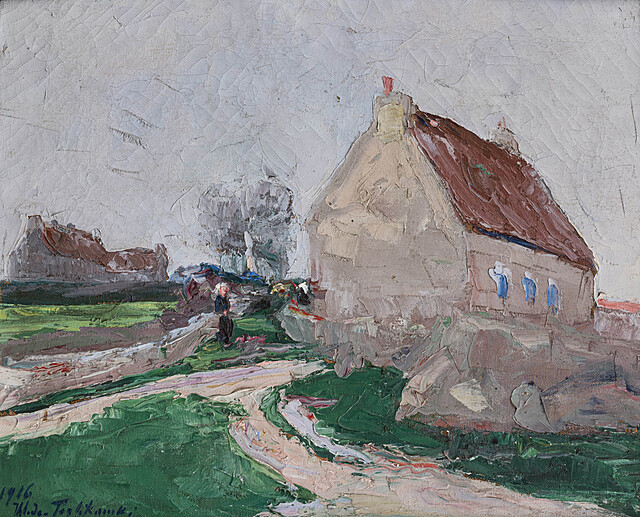 Bretoński dom, Morbihan, 1916