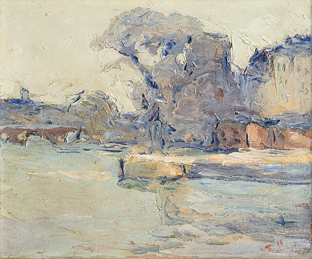 Nabrzeża w pobliżu Île Saint-Louis, Paryż, 1916