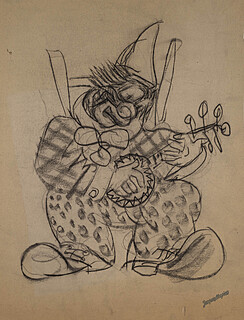 Klaun z banjo