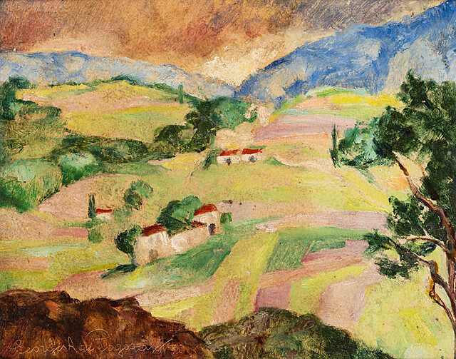 Czerwone domy w okolicach Ménerbes, 1970