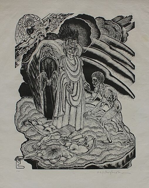 Ilustracja do „Boskiej komedii” Dantego. Czyściec, Pieśń XXI