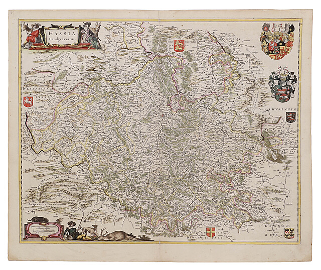 [Hesja] Wilhelm Blaeu, Hassia, 1635