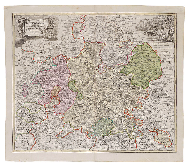 [Hesja] J.B. Homann, Hassiae, 1712