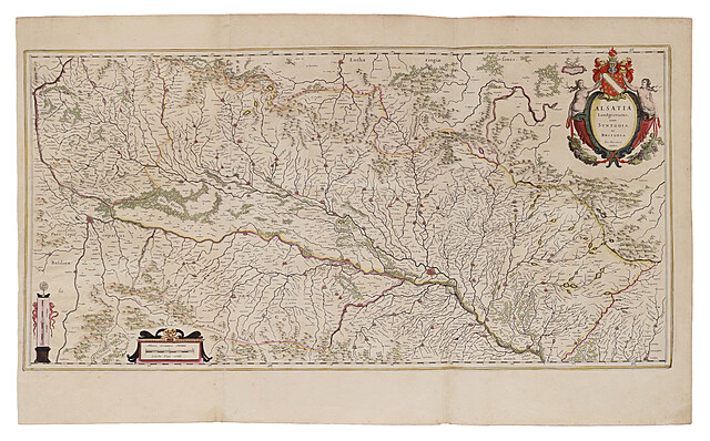 [Alzacja] G. Mercator, Alsatia, 1649