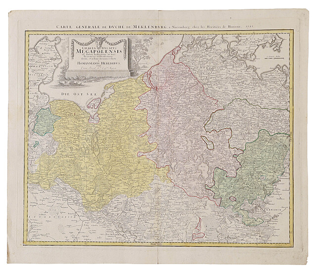 [Meklemburgia] J.B. Homann, Megapolensis, 1781