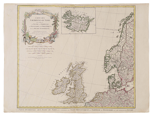 [Północna Europa] R. de Vaugondy, Couronnes du Nord, 1759
