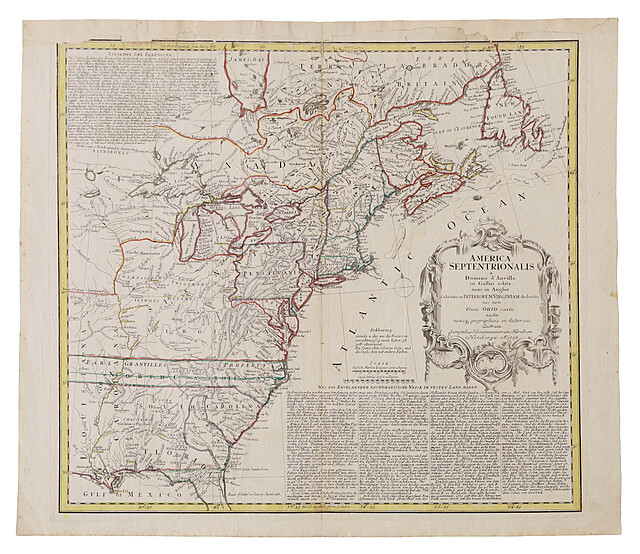 [Ameryka południowa] J.B. Homann, America Septentrionalis, 1756
