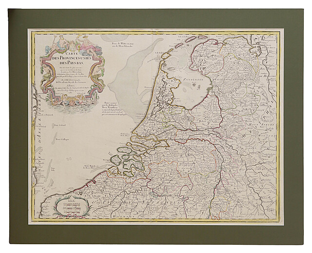 [Holandia] Carte des Provinces Unies des Pays-Bas, 1780