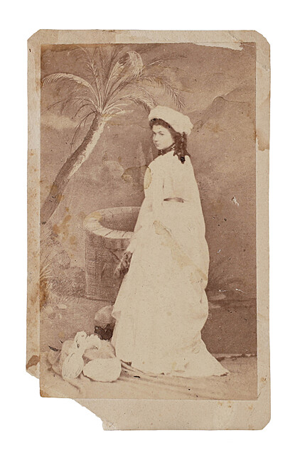 Maria z Krasińskich Raczyńska. Fotograf Ostroga, ok. 1875