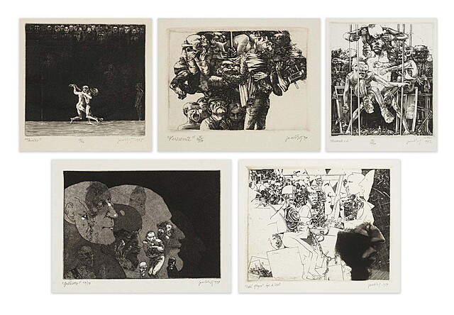 Zestaw 5 grafik , 1965-1999