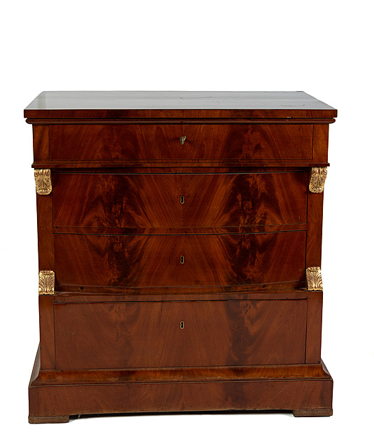 Komoda czteroszufladowa w stylu biedermeier