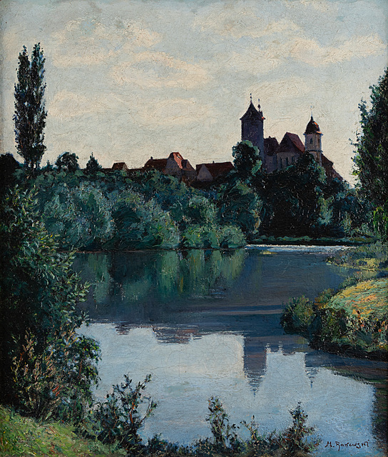 Widok na zamek przy rzece