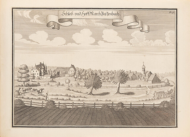Zamek i dwór March Bassenbach, 1701