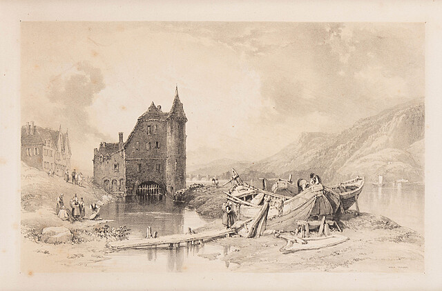 Młyn klasztoru św. Marcina z okolic Trewiru, ok. 1830