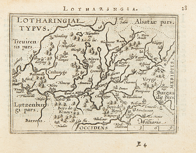 Mapa Lotaryngii, 1598