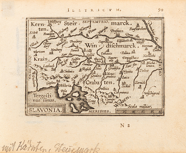 Mapa Illyricum (Iliria i Bałkany Zachodnie), 1598