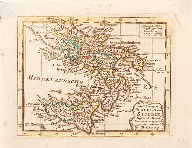 Mapa Królestwa Obojga Sycylii