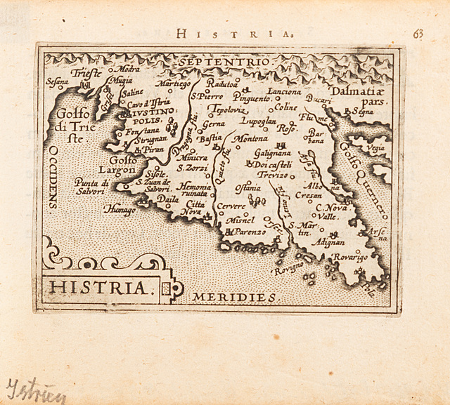 Mapa Istrii, 1598
