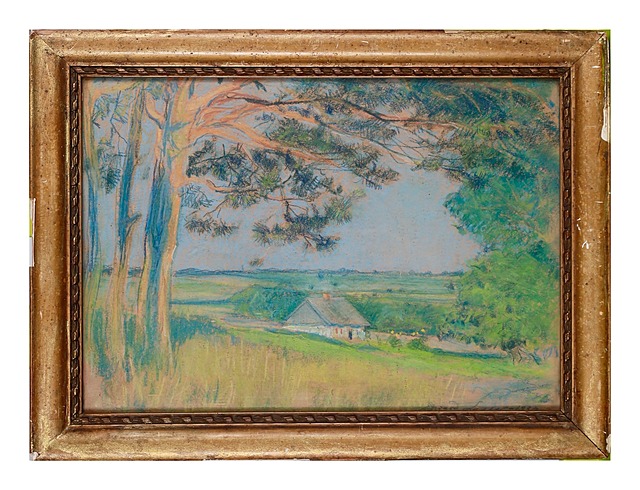 Wiosenny pejzaz z domem, 1924