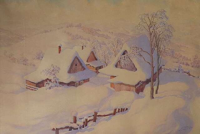 "ZIMOWY PEJZAŻ Z WISŁY", 1942