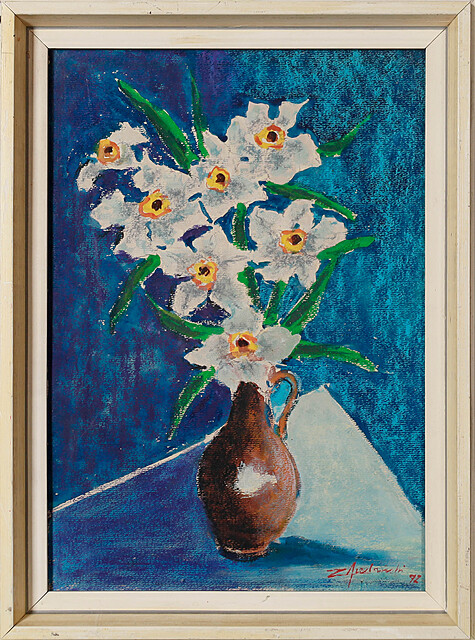 Żonkile w wazonie, 1972