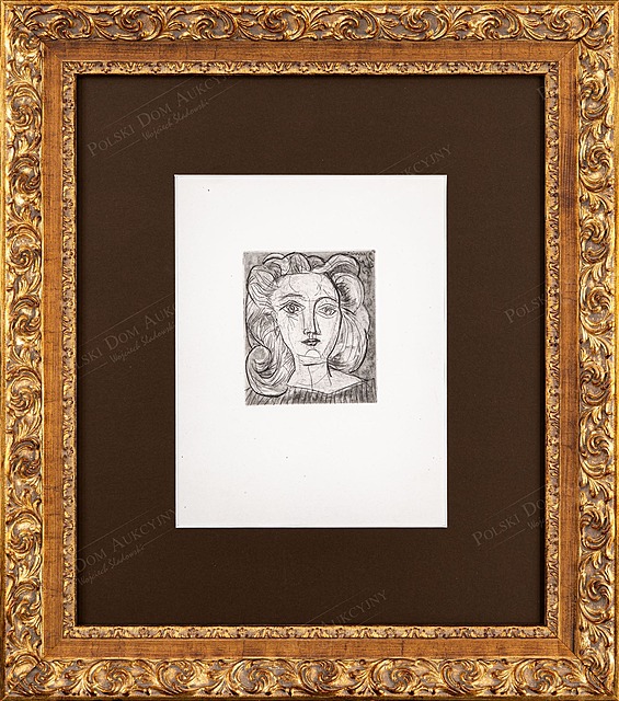 Tête de Femme (Głowa kobiety - Françoise Gilot), z cyklu: "Cinq Sonnets" Petrarki, 1947