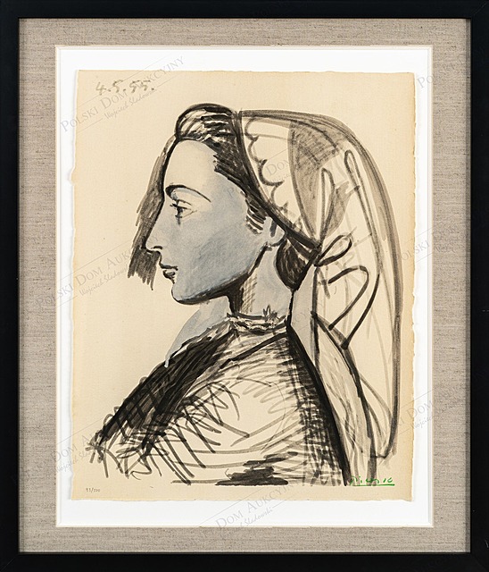 Portrait de Jacqueline (Portret Jacqueline), z teki: La flûte double, 1967